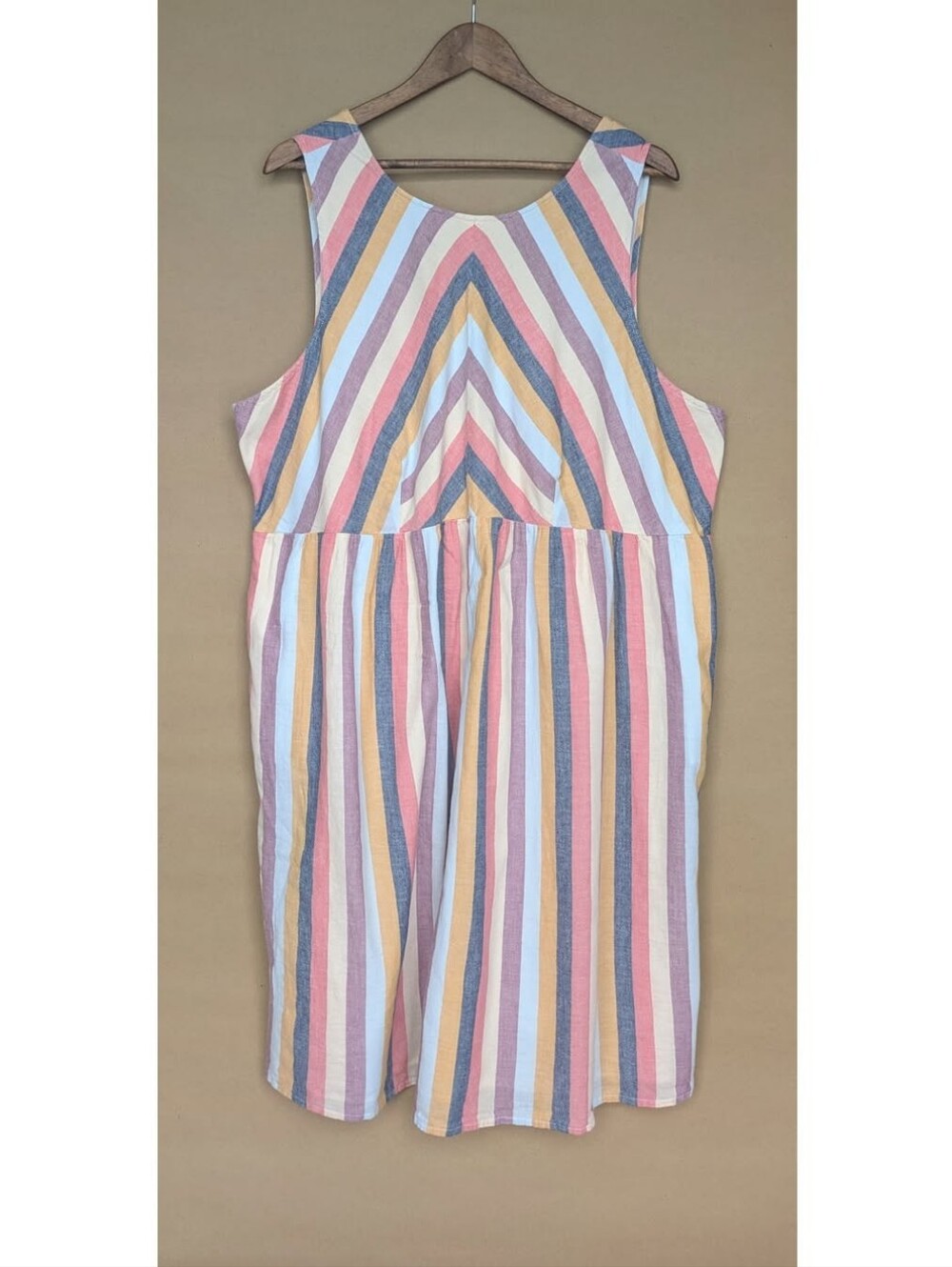 True Craft Striped A-Line Dress
